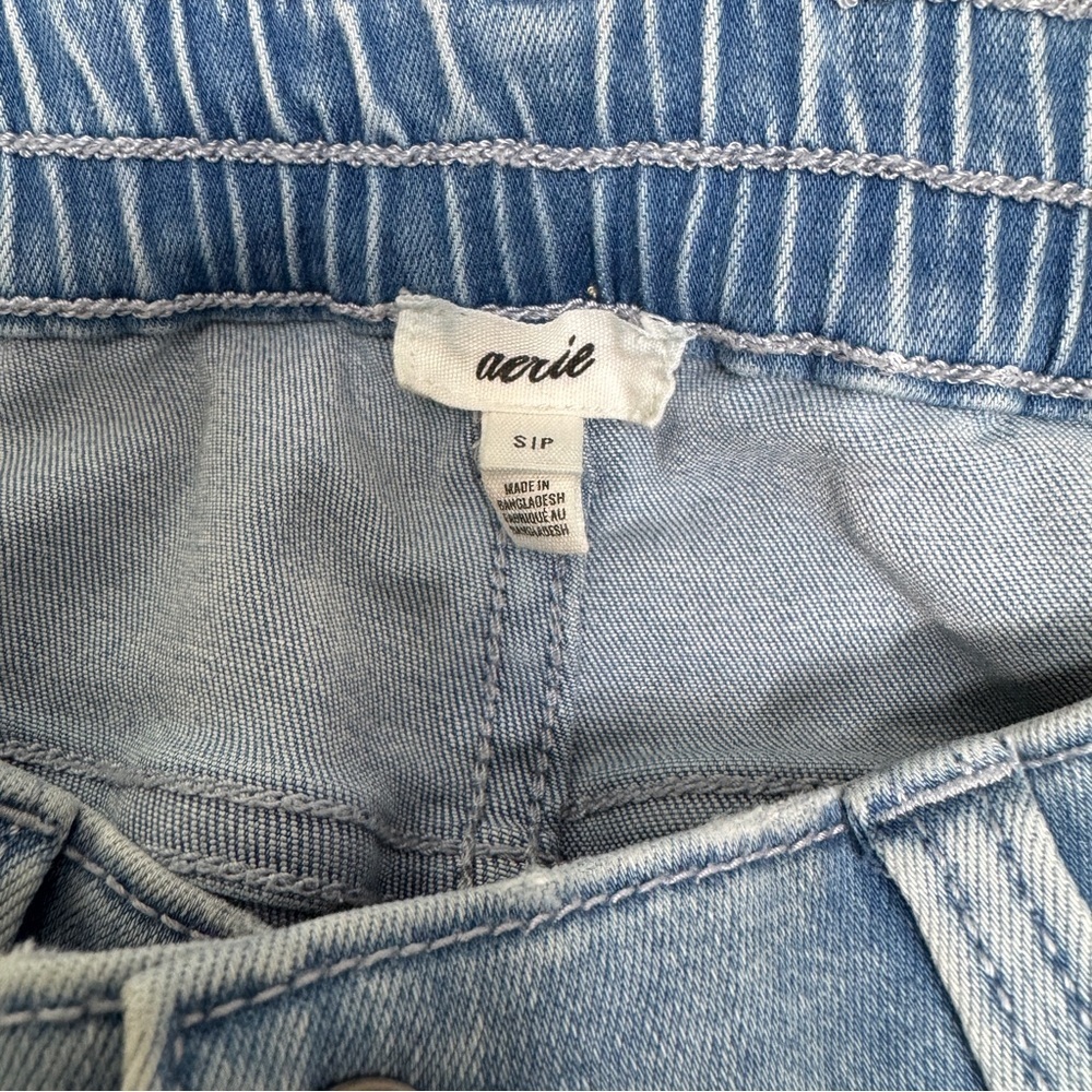 {aerie} "Everyday Soft" Blue High Rise Bootcut Stretch Pull On Denim Jeans - Picture 5 of 7